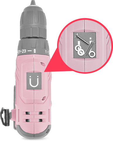 Parafusadeira Rosa Britânia 15 acessórios 2 em 1 BPFE12R - Loja