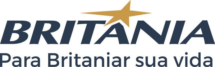 Logotipo Britania com Slogan: Para Britaniar sua Vida